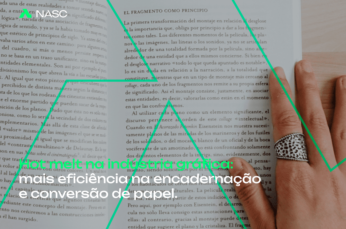 Hot melt na indústria gráfica: mais eficiência na encadernação e conversão de papel